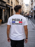 T-shirt Blanc "Picole Nationale" – Humour | 100% Coton, Coupe Regular