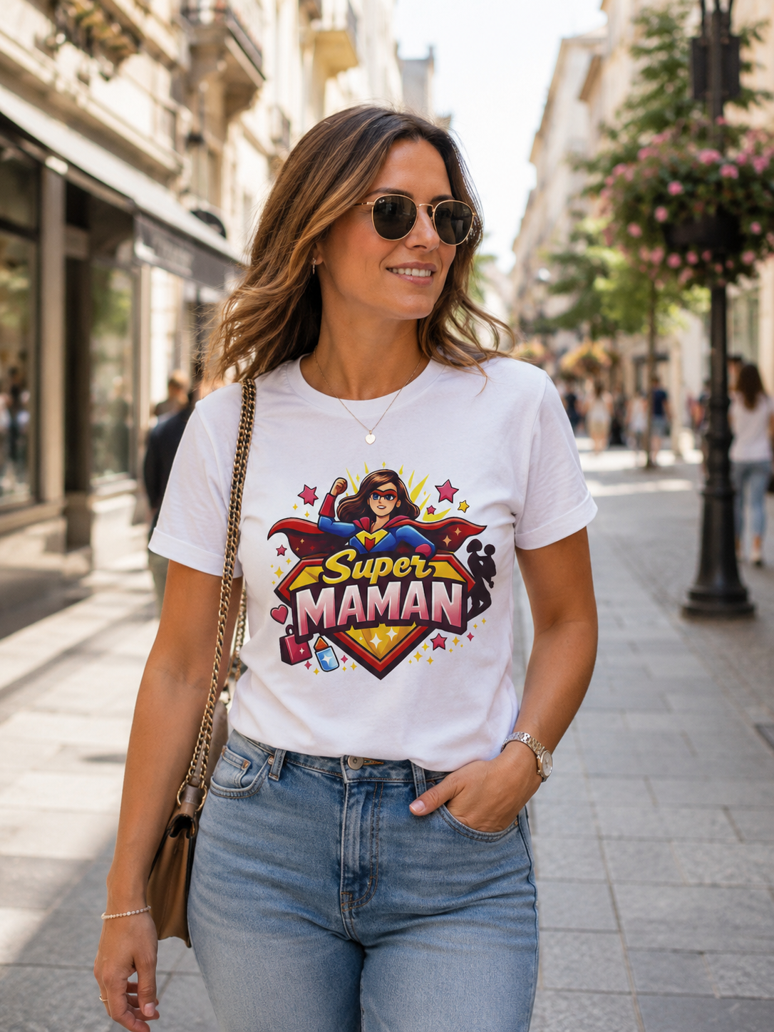 T-shirt Super Maman – Cadeau Original Fête des Mères